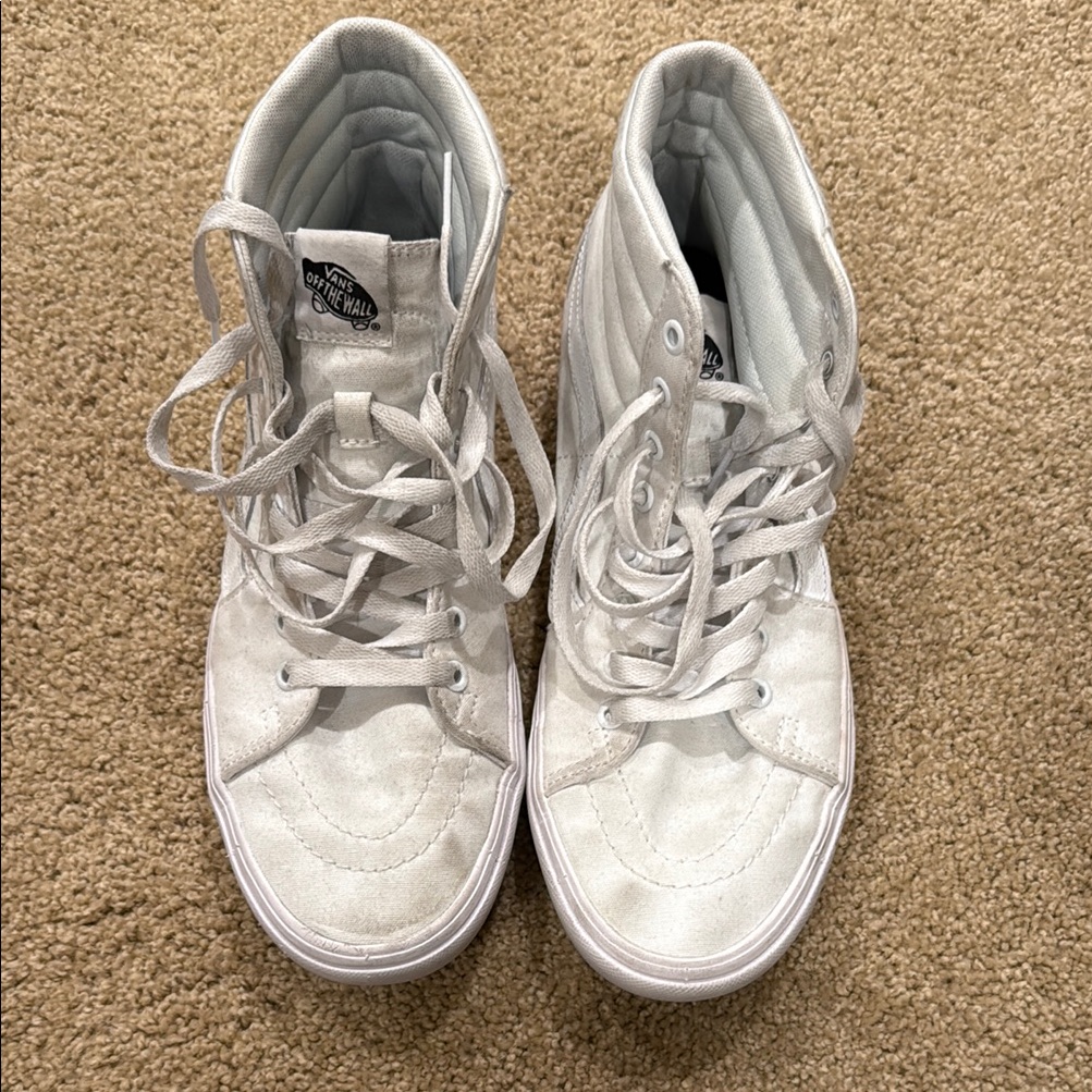 Vans White High-Top Sneakers Comfycush